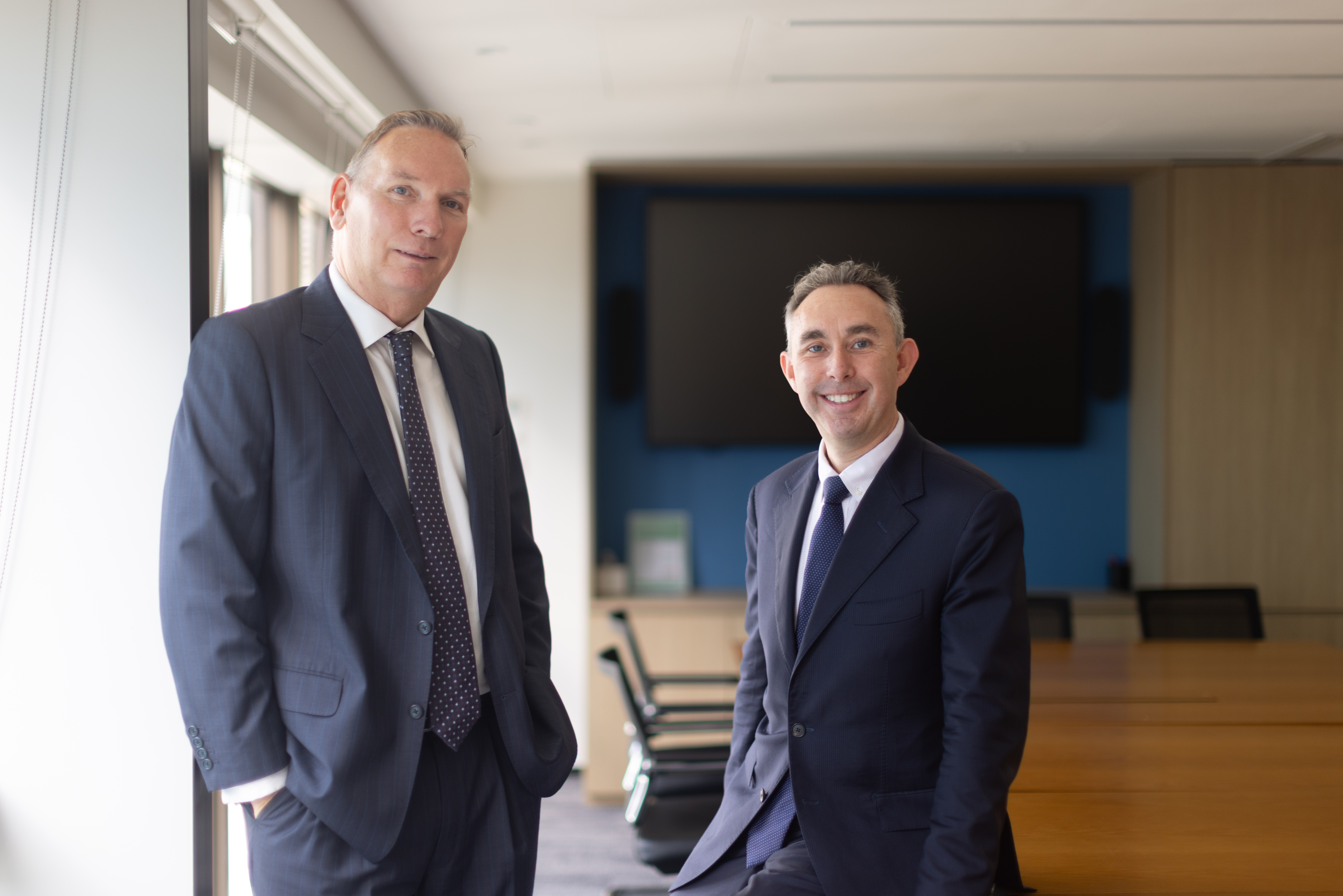 L-R Damien Laracy and Martyn Huckerby
